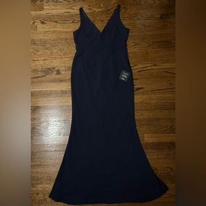 Lulu Mermaid Dress - Navy (Large)